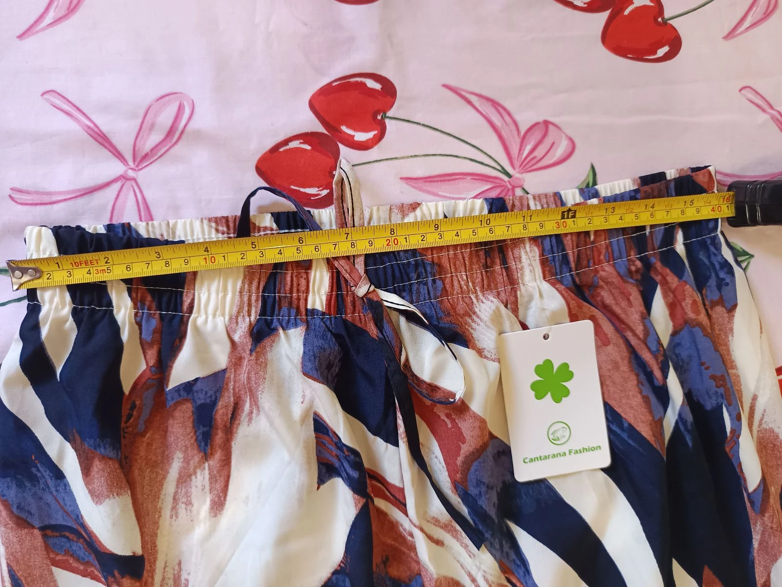 Vloeiende palazzobroek XL/XXL / Pantalon large fluide / Brede been tropische abstracte broek – photo 6